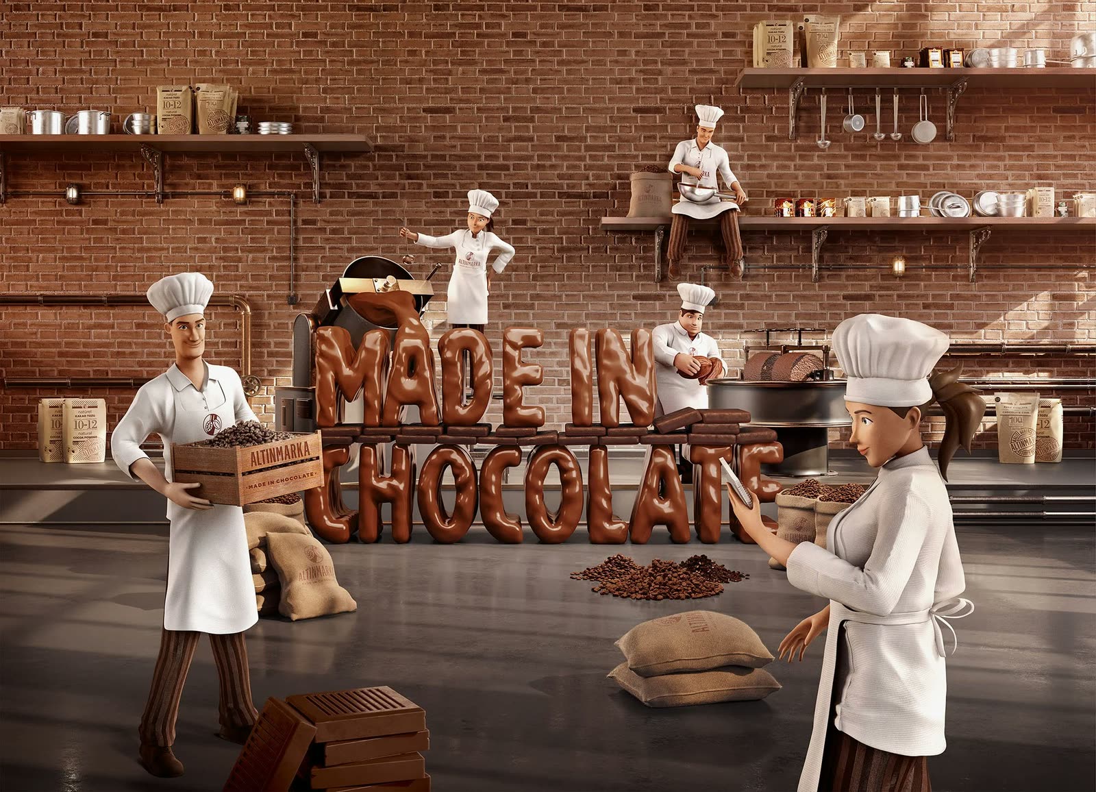 ALTINMARKA — food & drink campaign, 3D finishing by Matte-Studio