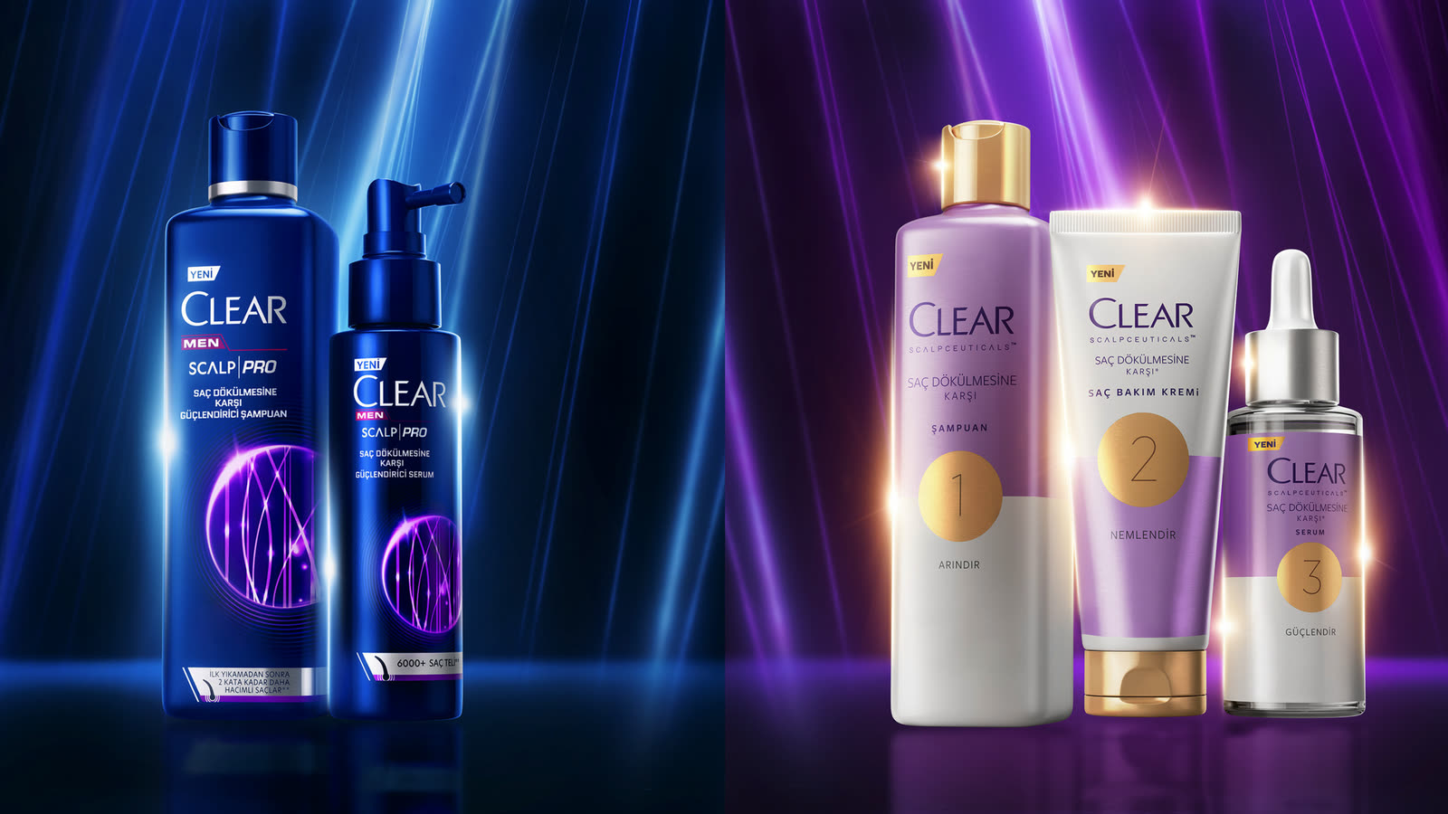 CLEAR — beauty & care campaign, Retouch finishing by Matte-Studio