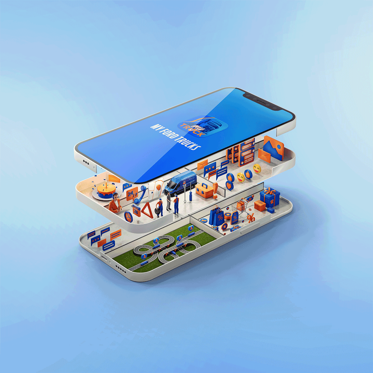 FORD —  campaign, Retouch/3D finishing by Matte-Studio