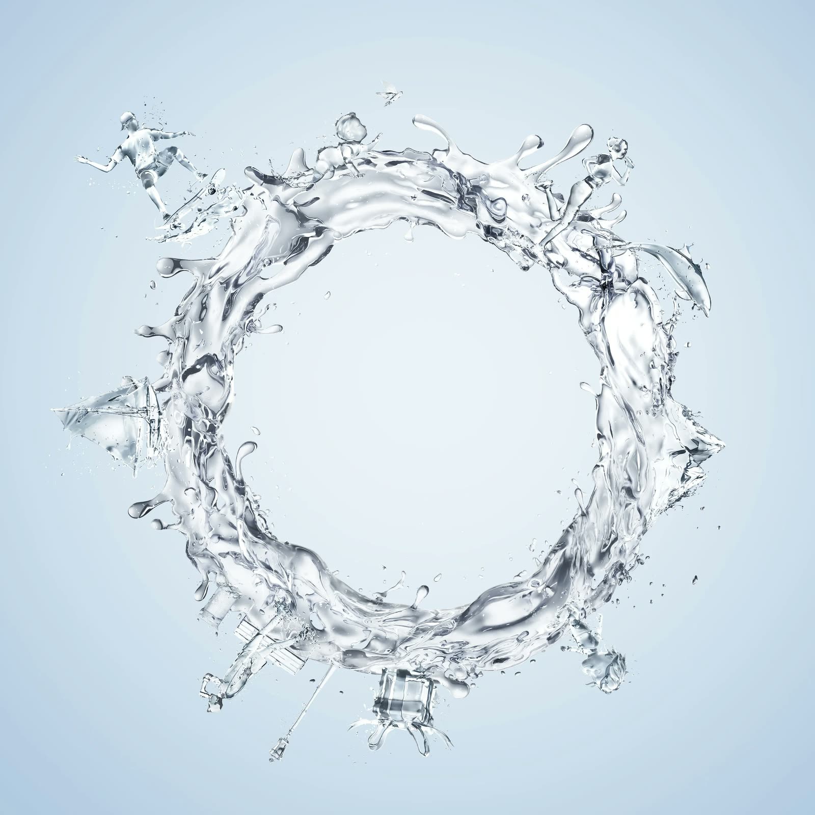 HAYAT SU — food & drink campaign, Retouch finishing by Matte-Studio