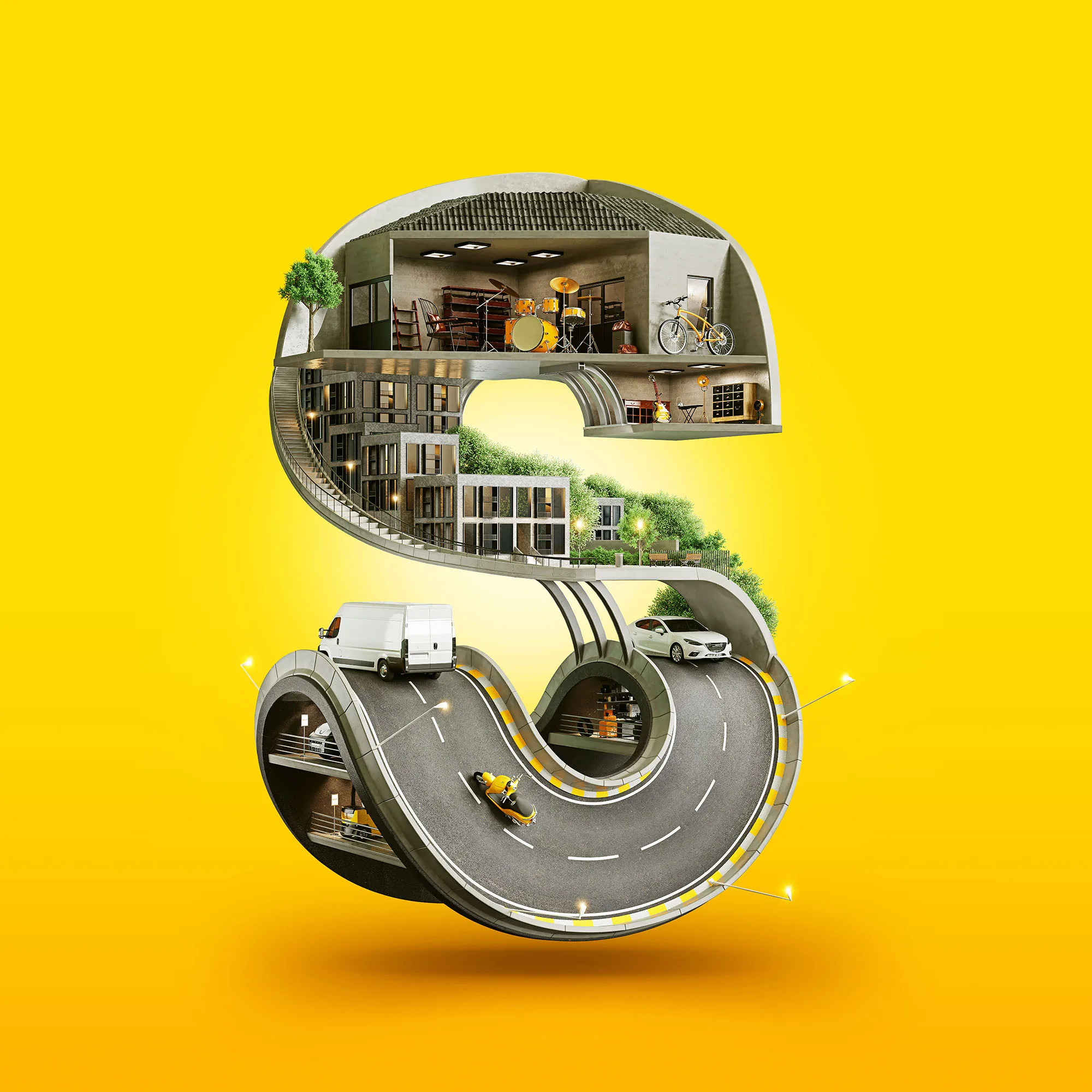 sahibinden —  campaign, Retouch/3D finishing by Matte-Studio