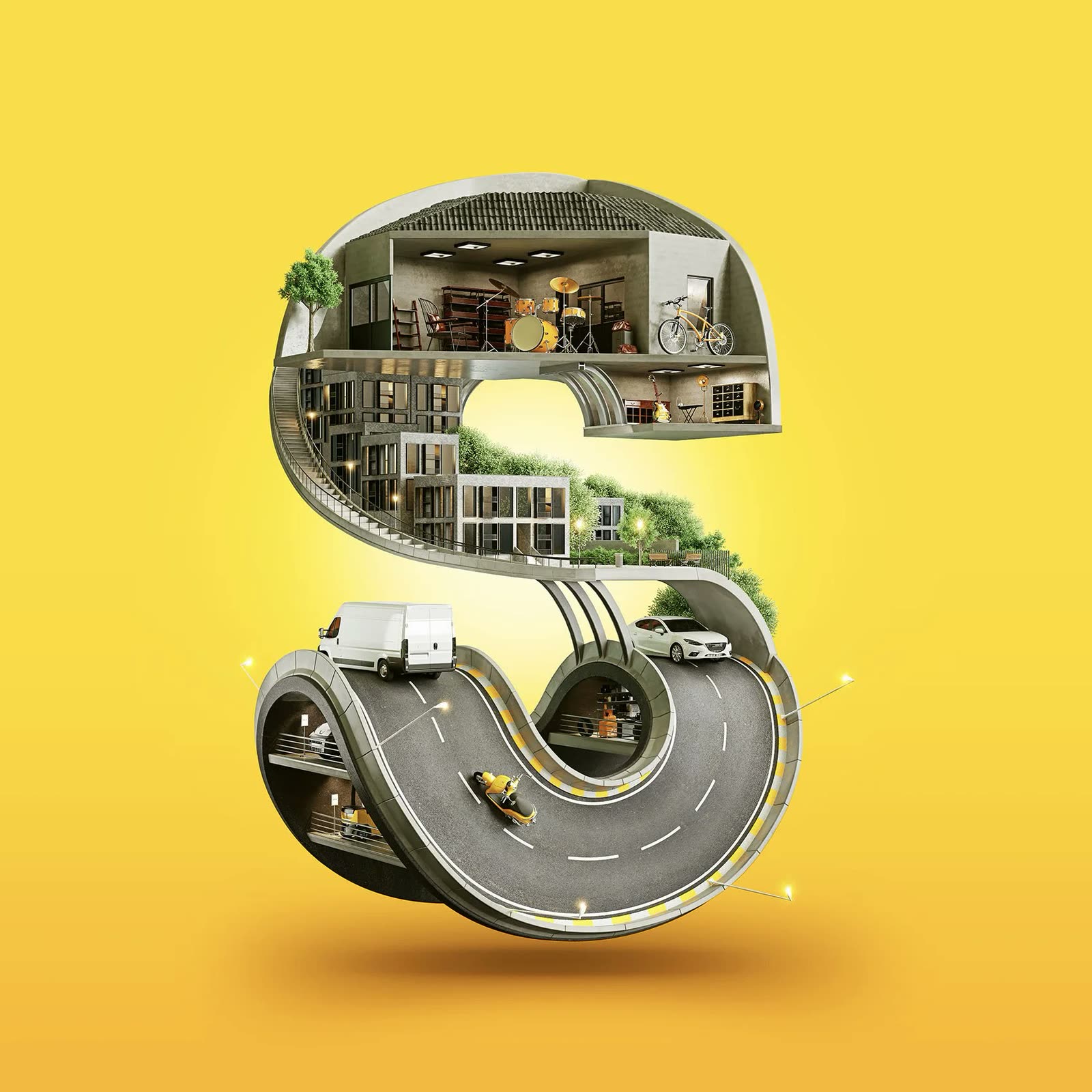 SAHIBINDEN — brand & tech campaign, Retouch/3D finishing by Matte-Studio