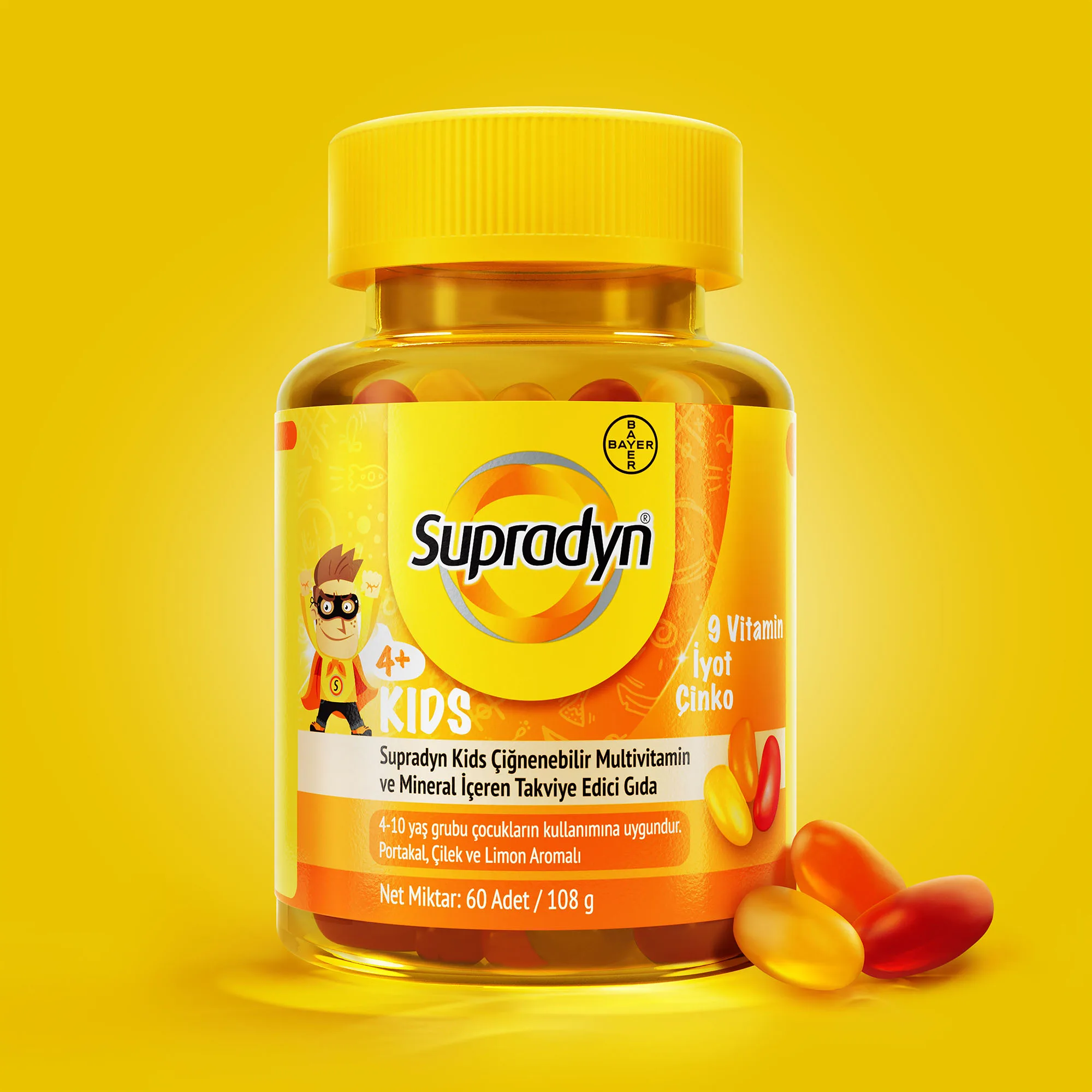 supradyn —  campaign, Retouch/3D finishing by Matte-Studio